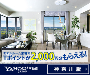 モデルルーム来場でTポイントが2,000円分もらえる！ Yahoo!JAPAN不動産_300×250_1のバナーデザイン