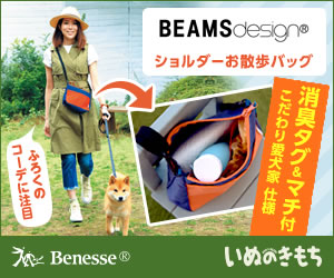 BEAMS design ショルダーお散歩バッグ _300×250_1のバナーデザイン