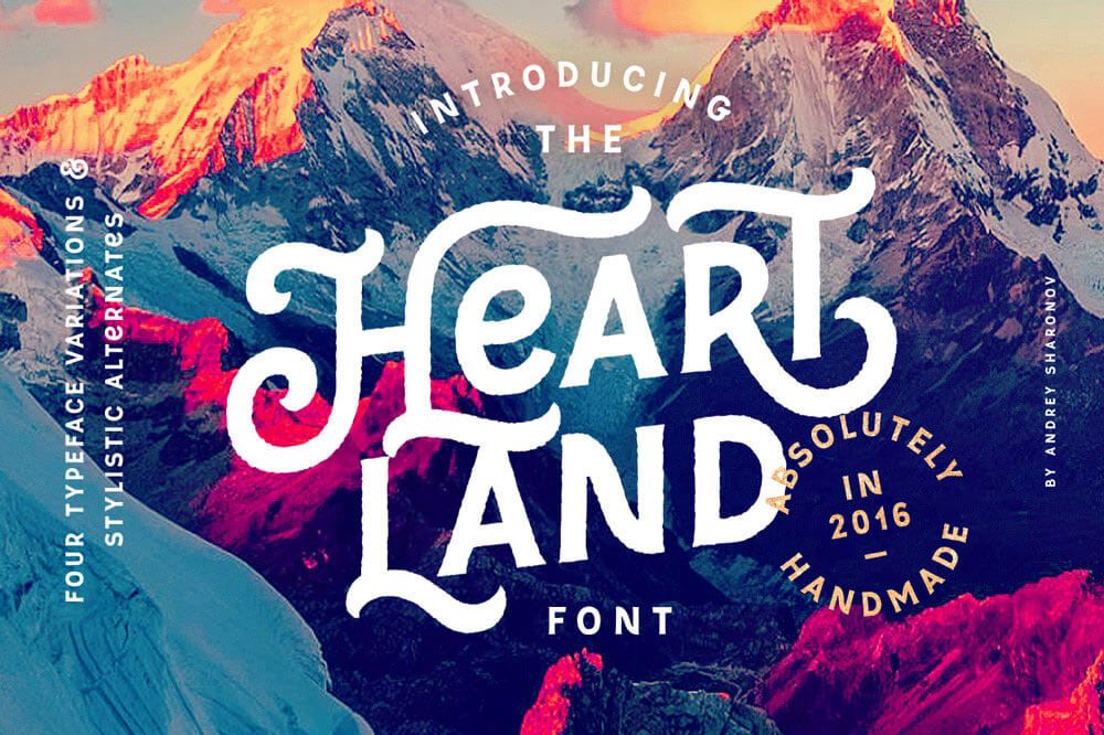 Heartland Font_1000×666のバナーデザイン