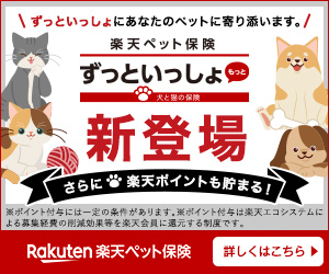Rakuten楽天ペット保険_ずっといっしょにあなたのペットに寄り添います_300 x 250のバナーデザイン